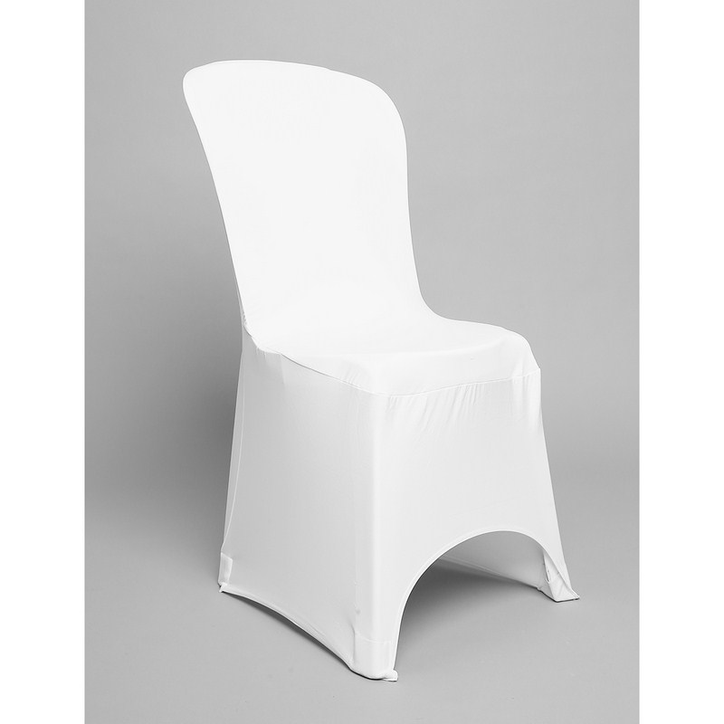 Chaise PVC avec housse lycra blanche ou noire
